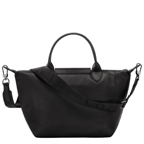Le Pliage Xtra S Handbag , Black - Leather - View 4 of  6