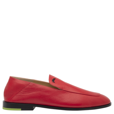 Au Sultan Mocasín , Cuero - Carmin