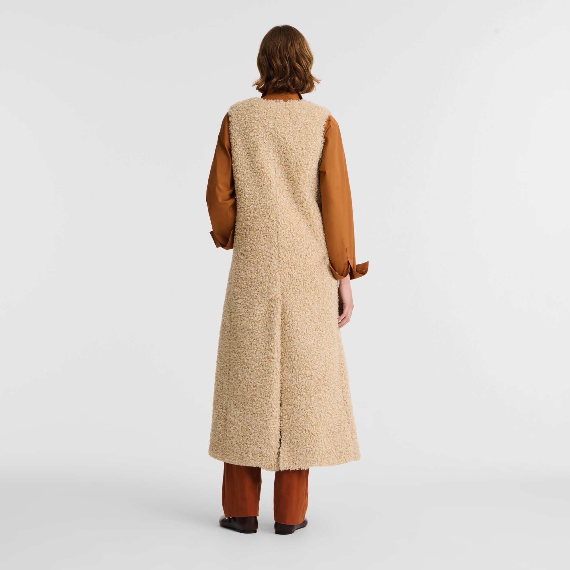Long cardigan, Ecru - View 3 of
4 - zoom in null Long cardigan, Ecru