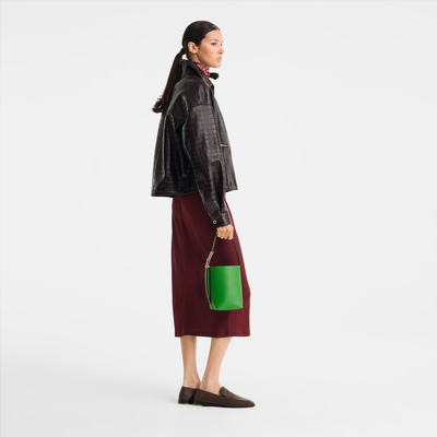 Le Smart XS Bucket bag , Matcha - Leather