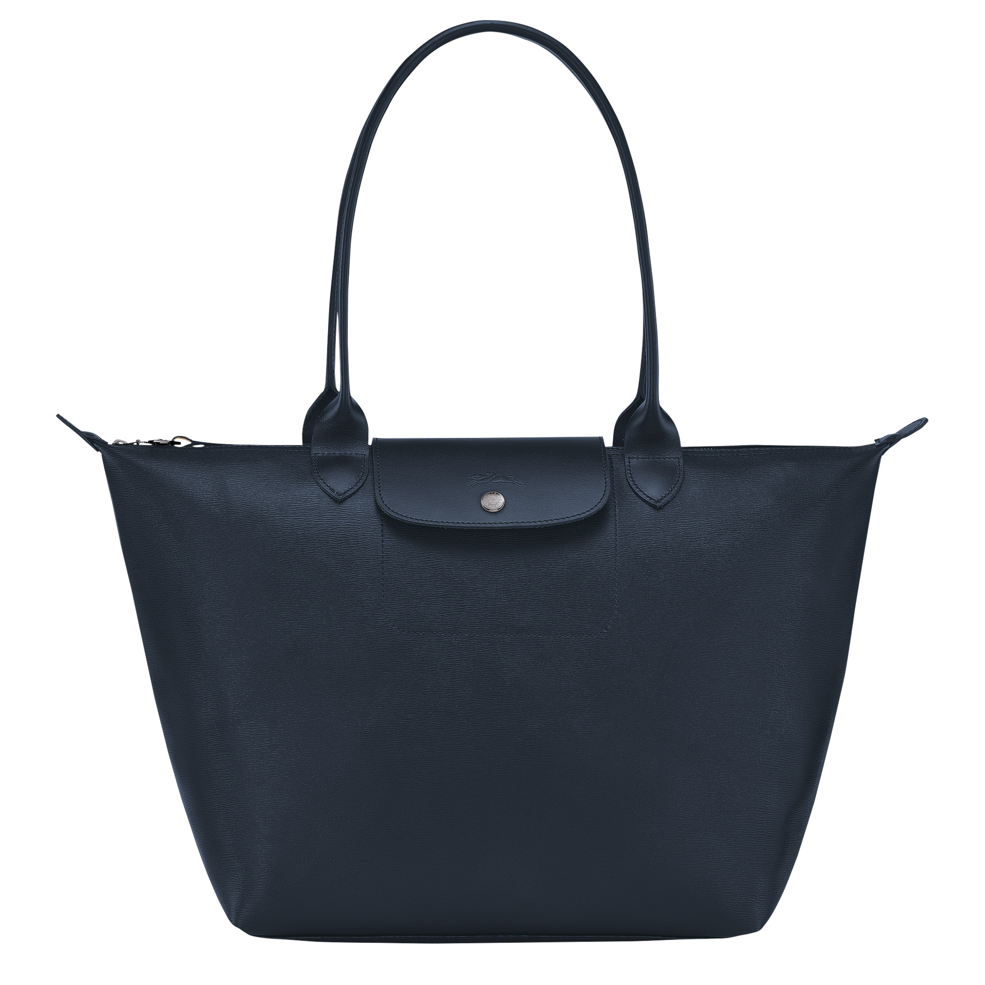 LONGCHAMP 本革 トートバッグ ネイビー