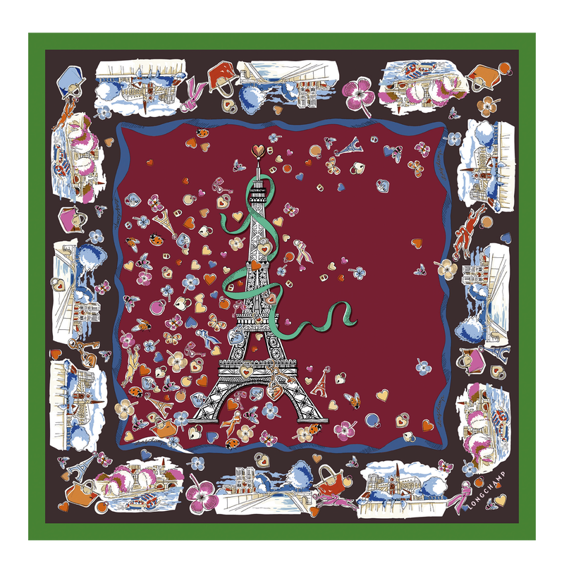 Tour Enchant&eacute;e 絲質圍巾 50 , - 真絲  - 查看 1 1