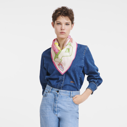 Longchamp University Silk scarf 70 , Hydrangea - Silk