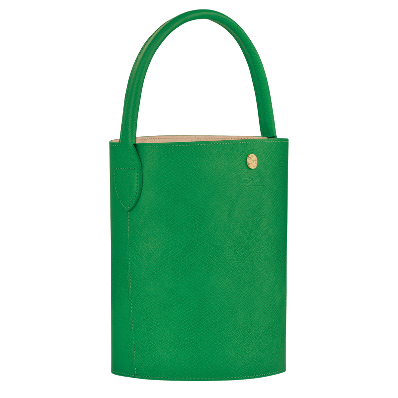 Sac seau S Épure , Cuir - Vert  - Vue 3 de 5