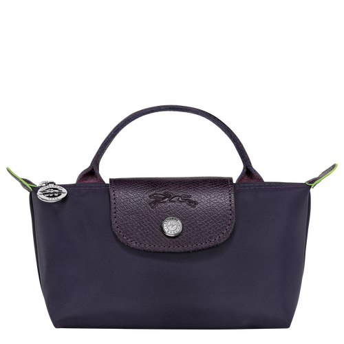 Le Pliage Green Pouch with handle , Bilberry - Recycled canvas - View 1 of 6