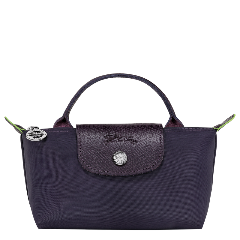 Le Pliage Green Pouch with handle , Bilberry - Recycled canvas  - View 1 of 6