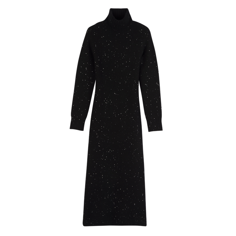 Abito lungo , Maglia - Nero  - View 1 of  1