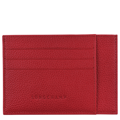 Porte-cartes Le Foulonné Rouge (L3121021545) | Longchamp BE Porte-cartes Le Foulonné Rouge (L3121021545) | Longchamp BE