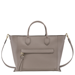 Mailbox Briefcase , Taupe - Leather