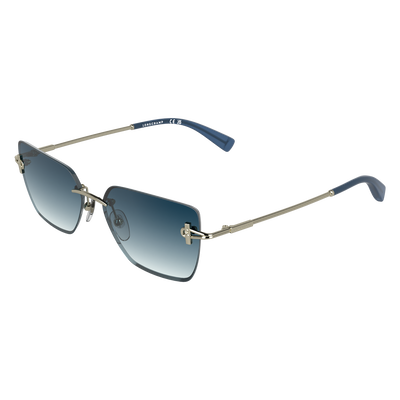 null Sunglasses, Gold/Blue