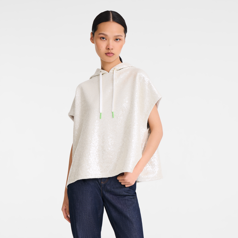 Felpa , Paillette - Avorio  - View 4 of  5