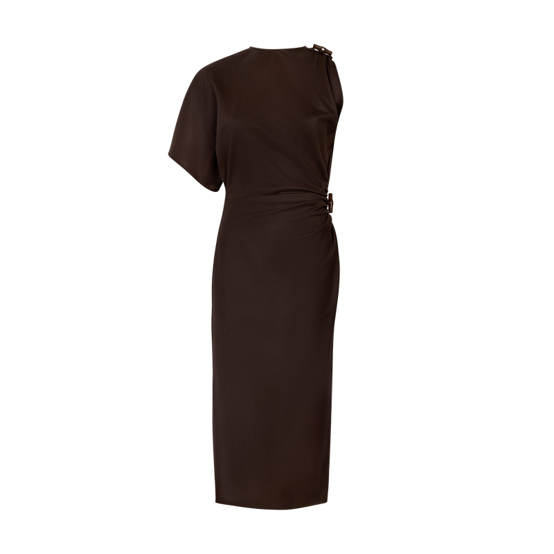 Kleid , Flanell - Mokka  - Ansicht 1 von 3