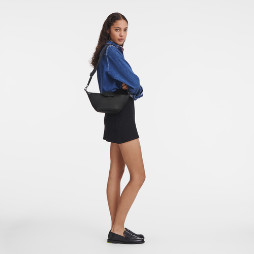Le Pliage Xtra XS Crossbody bag , Black - Leather - View 2 of  6