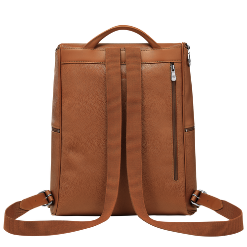 Le Foulonné Backpack , Caramel - Leather - View 4 of  4