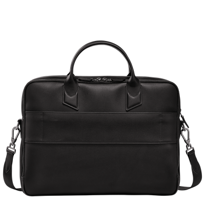 Longchamp sur Seine Briefcase M, Black