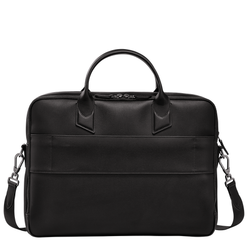 Longchamp sur Seine M Briefcase , Black - Leather - View 4 of 5