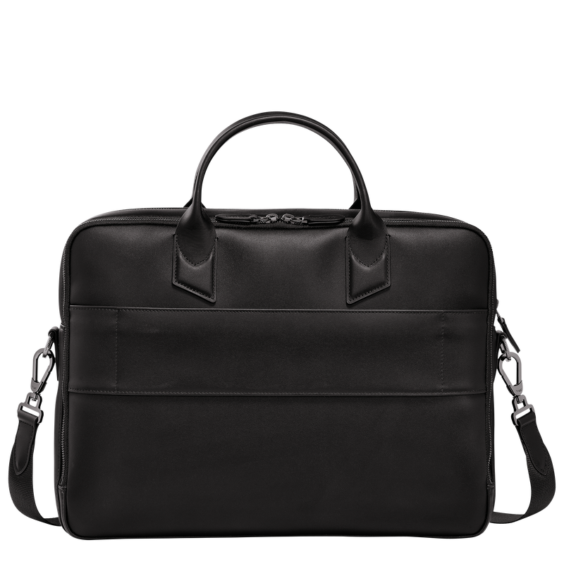 Longchamp sur Seine M Briefcase , Black - Leather  - View 4 of 5