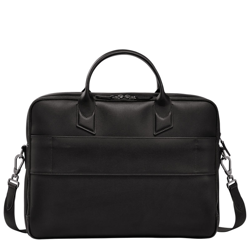 Longchamp sur Seine M Briefcase , Black - Leather  - View 4 of  5