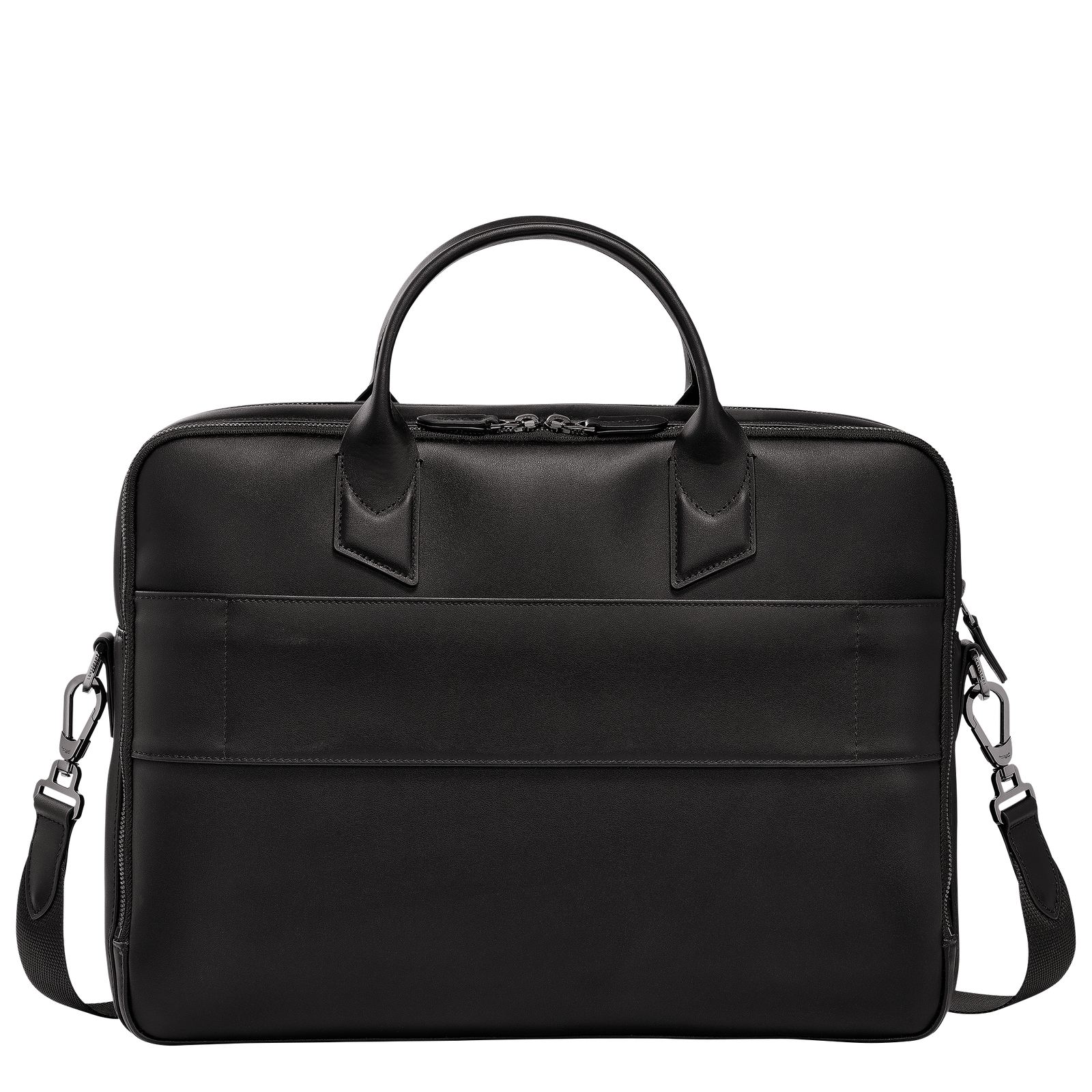 Longchamp sur Seine M Briefcase Black - Leather | Longchamp US