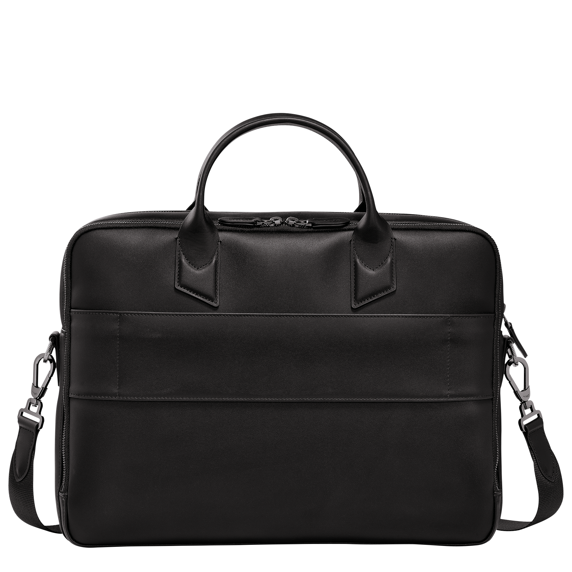 Longchamp sur Seine Briefcase M, Black