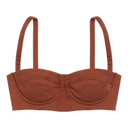Bra , Terracotta - Gabardine