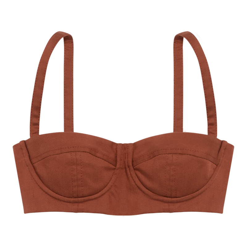 Brassi&egrave;re , Gabardine - Terracotta  - Vue 1 de 1