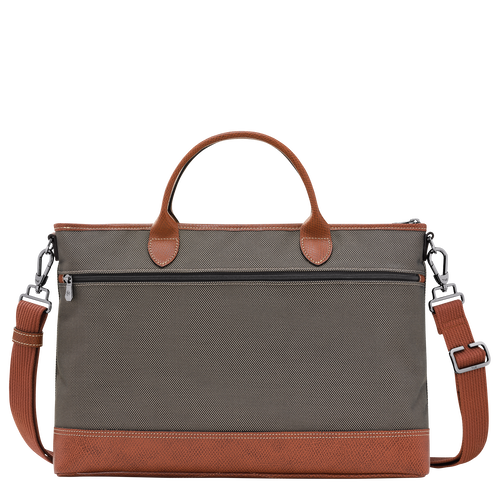 Boxford S Briefcase , Brown - Canvas - View 3 of  4