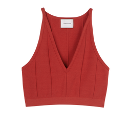 Top , Coral - Knit