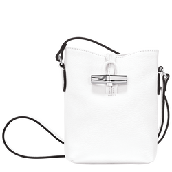 Roseau XS Crossbody bag , White - Leather
