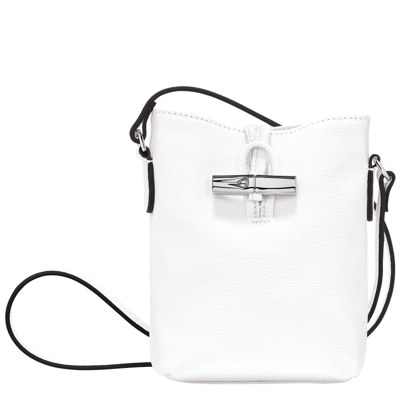 Le Roseau XS Crossbody bag , White - Leather  - View 1 of  5