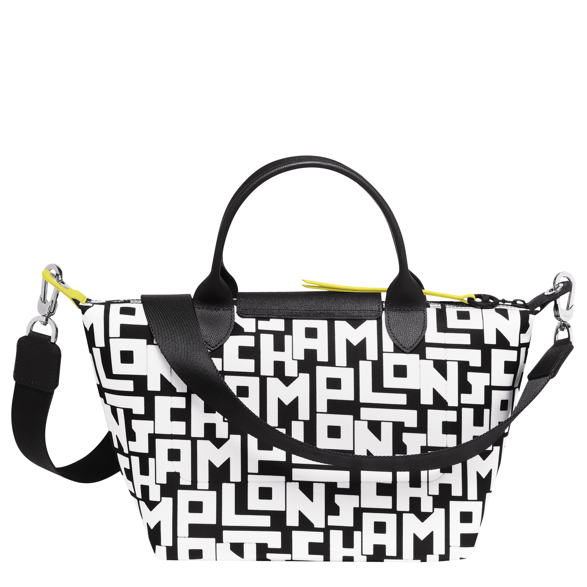 Le Pliage LGP Handbag S, Black/White