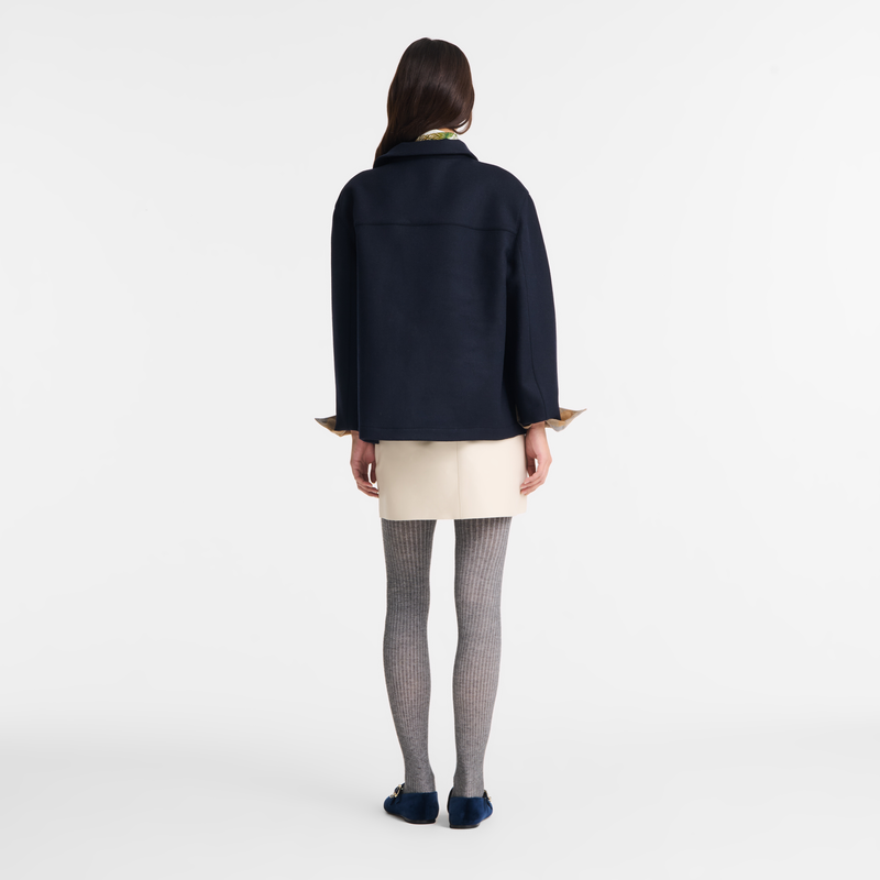 Jacke , Flanell - Marine  - Ansicht 3 von 4