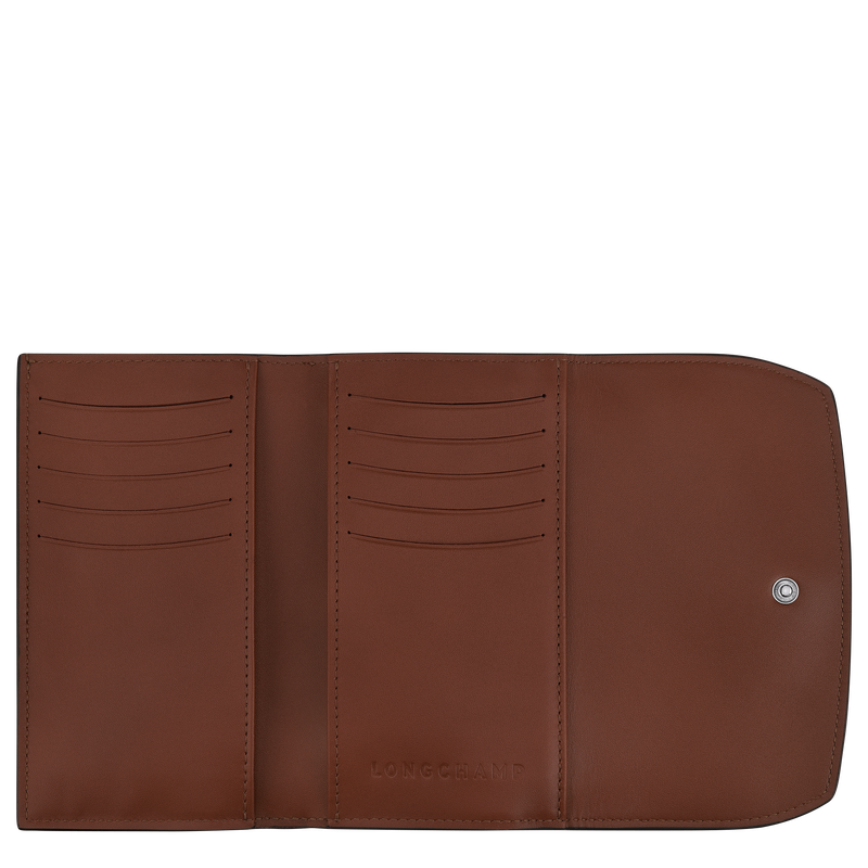 Cartera compacta Roseau Pelle Ebano (30002HCN304) Longchamp IT