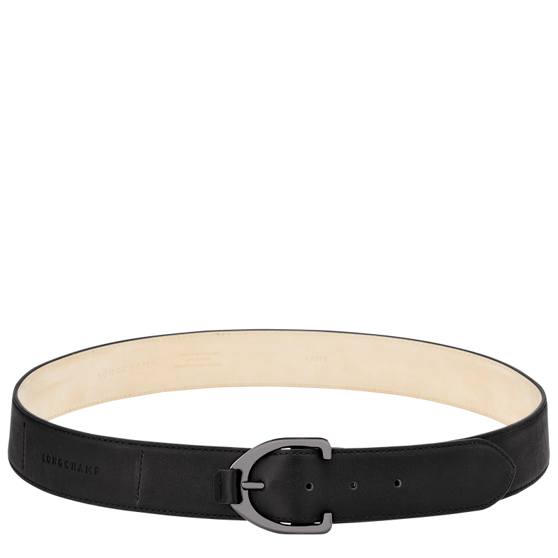Longchamp 3D Ladies belt Black Leather Longchamp GB