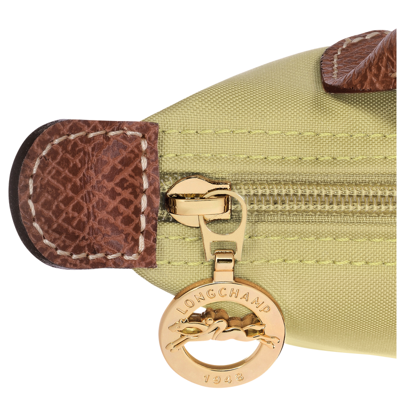 Pochette con manico Le Pliage Original , Tela riciclata - Pistacchio  - View 6 of  6