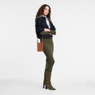 Mobiltelefon-Etui mit Lederbändchen Le Foulonné , Leder - Caramel