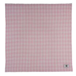 Summer Gingham Stole , Ballerina - Cashmere