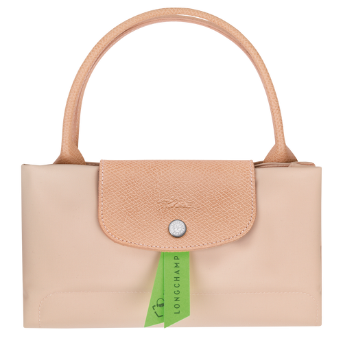 Le Pliage Green Top handle bag M, Flower