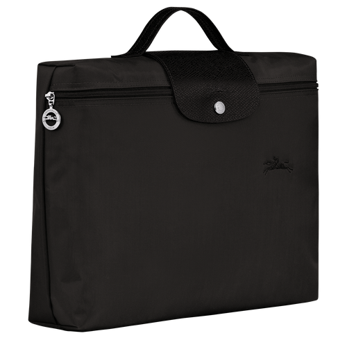 Le Pliage Green S Briefcase , Black - Recycled canvas - View 3 of  5