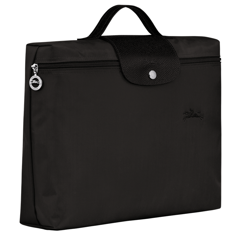 Le Pliage Green S Briefcase , Black - Recycled canvas  - View 3 of 6