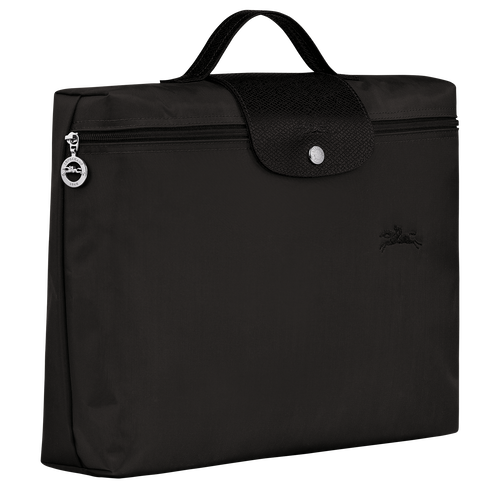 Le Pliage Green S Briefcase , Black - Recycled canvas - View 3 of  5