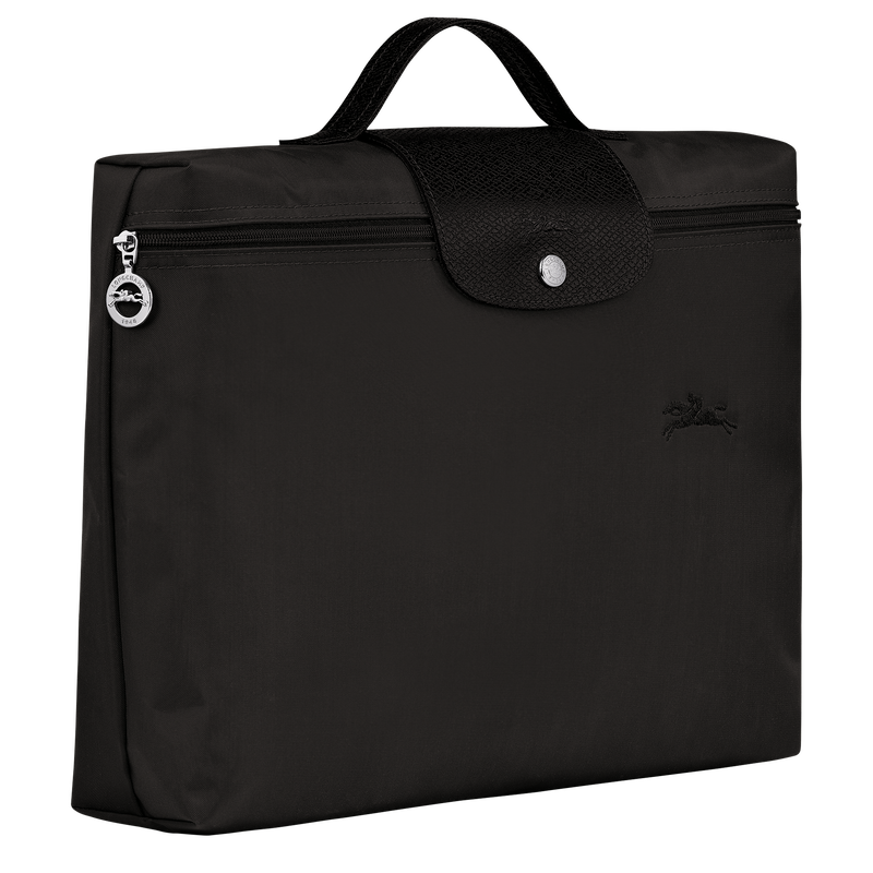 Le Pliage Green S Briefcase , Black - Recycled canvas  - View 3 of  5