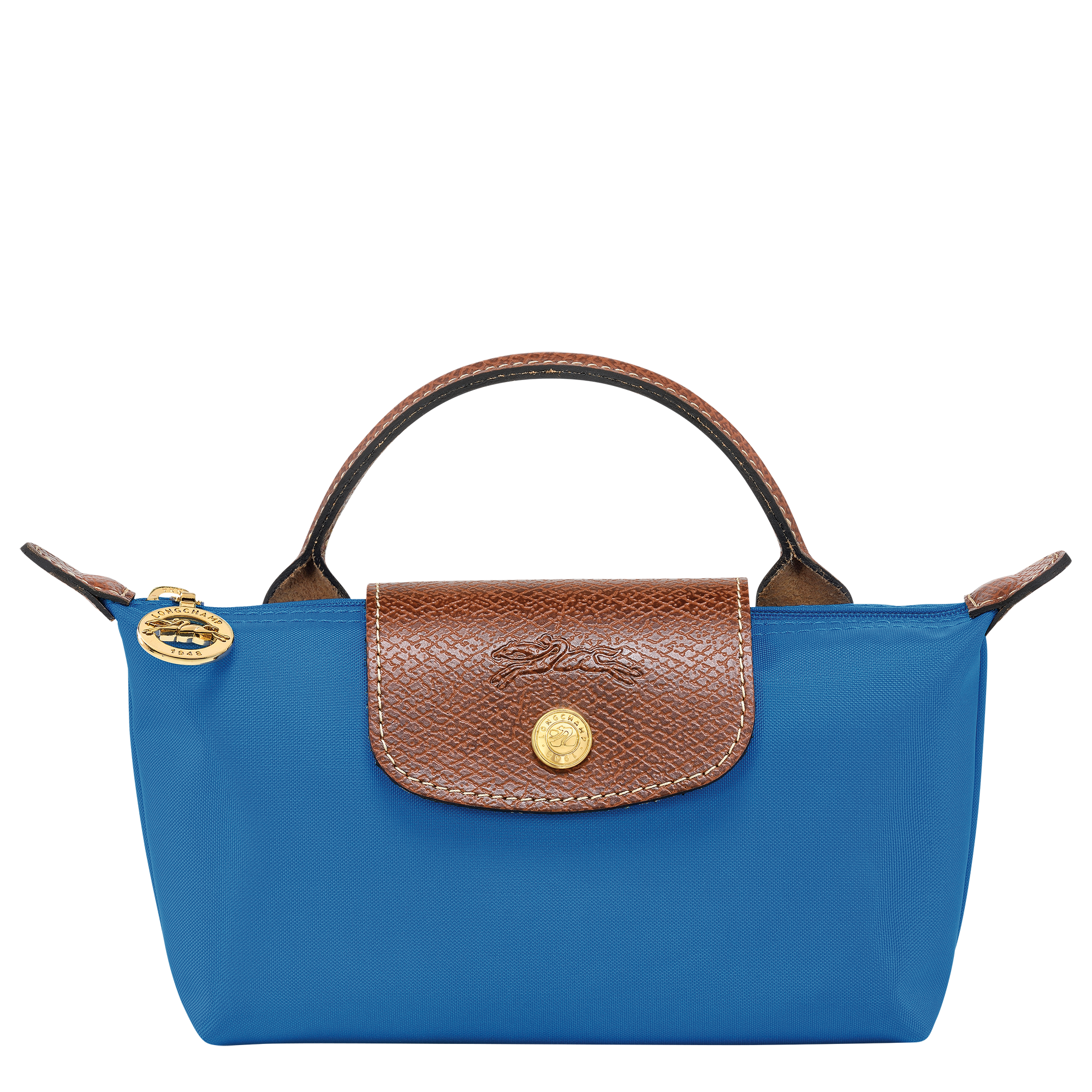 Le Pliage 原創系列 附提把的小袋子, 鈷藍色