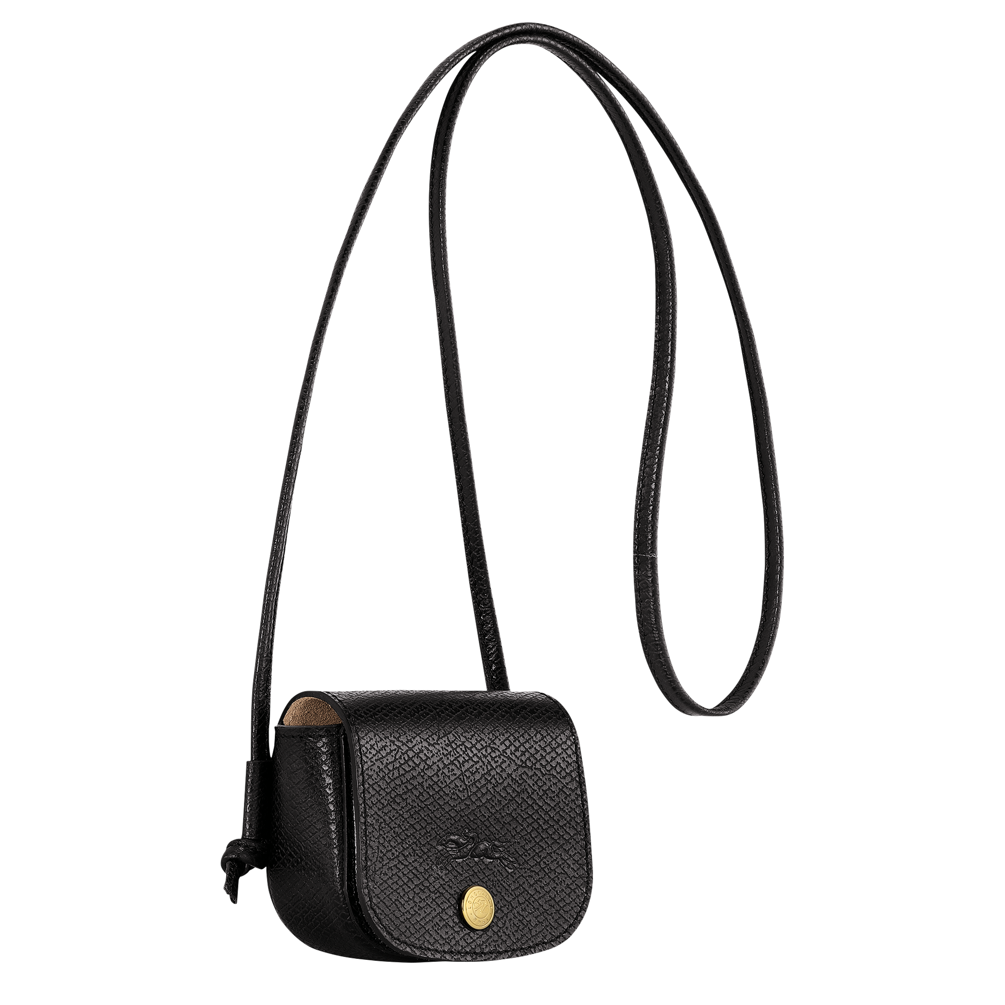 Épure Coin purse with leather lace Black - Leather (30027HYZ001