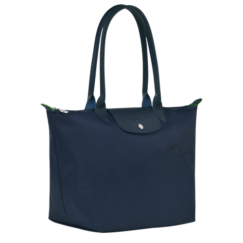 Le Pliage Green L Tote bag , Navy - Recycled canvas - View 3 of 5