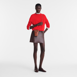 Épure Phone case with leather lace , Brown - Leather