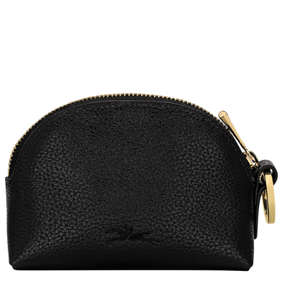 Le Foulonn&eacute; Coin purse , Black - Leather