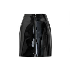 Skirt , Black - Leather