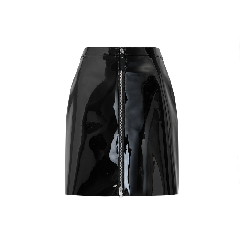 Skirt , Black - Leather  - View 2 of  2
