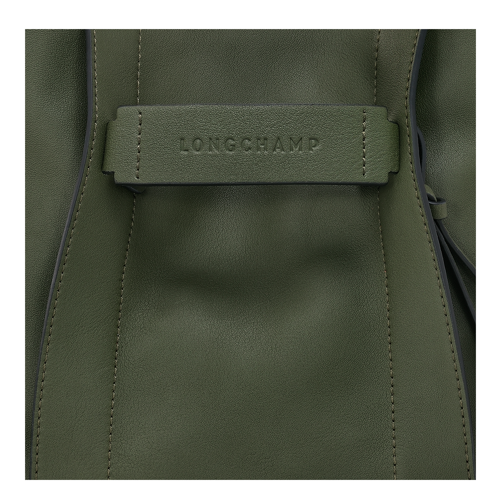 Longchamp 3D 斜背袋 S, 卡其色